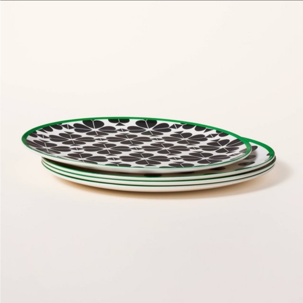NWT kate spade new york x Target 4-Piece Melamine Dinner Plate Set - Picture 3 of 3